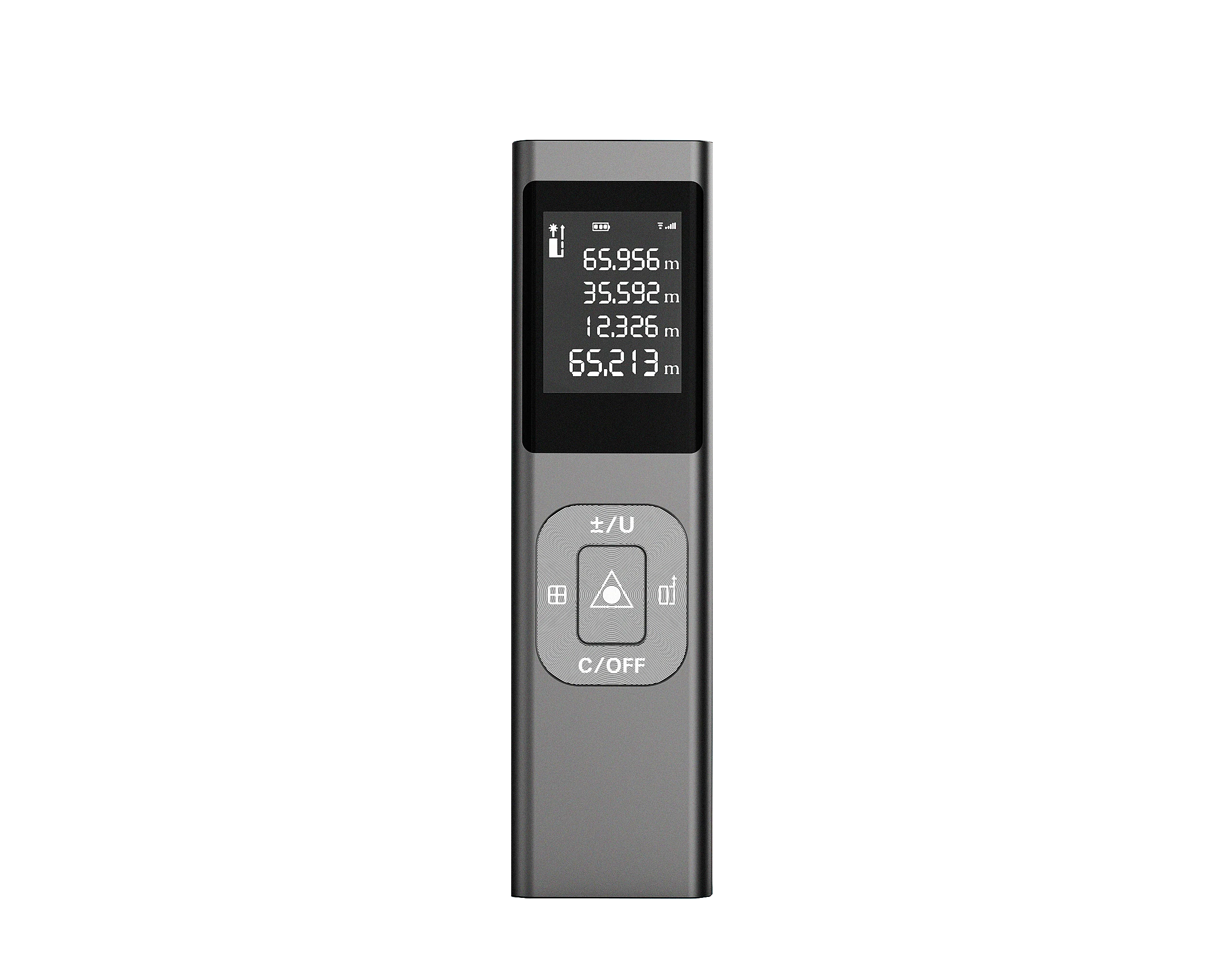 3 in 1 Professional Smart Distance Meter 0-60m Measuring Tool Aluminum Alloy Body Type-C Charging Port