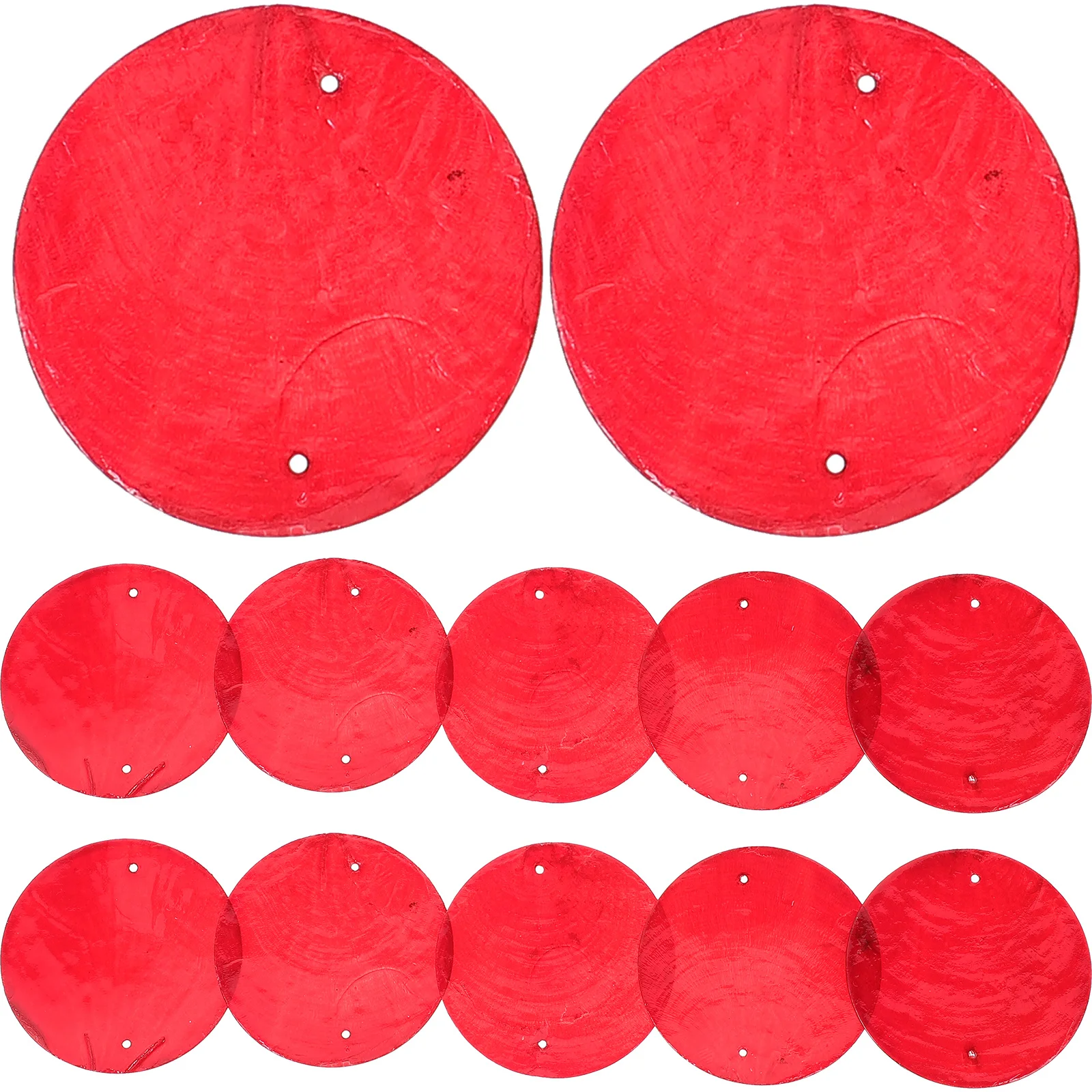 

100Pcs Decorative Shells Charms Natural Round Slices for Handmade Jewelry DIY Wind Bell Hanging Pendant Craft Material