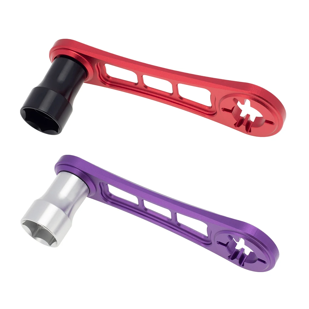 

Metal Hexagonal Sleeve Wear-resistant Engine Flywheel Disassembly Tool Rustproof Tire Remover Nut Socket Wrench Red