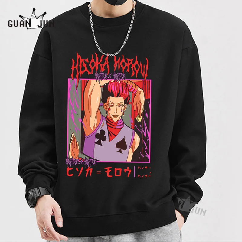 

Cute Mens Hunterxhunter Sweatshirt for Men Women Pullovers Hoodies Sweatshirts Killua Zoldyck Hisoka 90s Anime Hoody