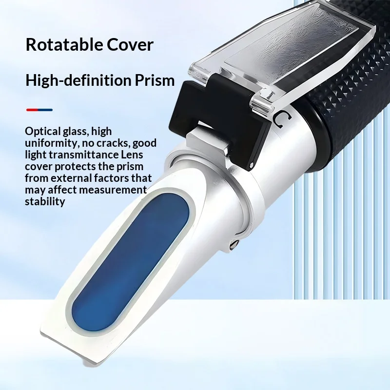 Optical Seawater Salinity Meter Manufacturer In-Stock Handheld Refractometer Measuring Sugar Content Antifreeze Freezing Point