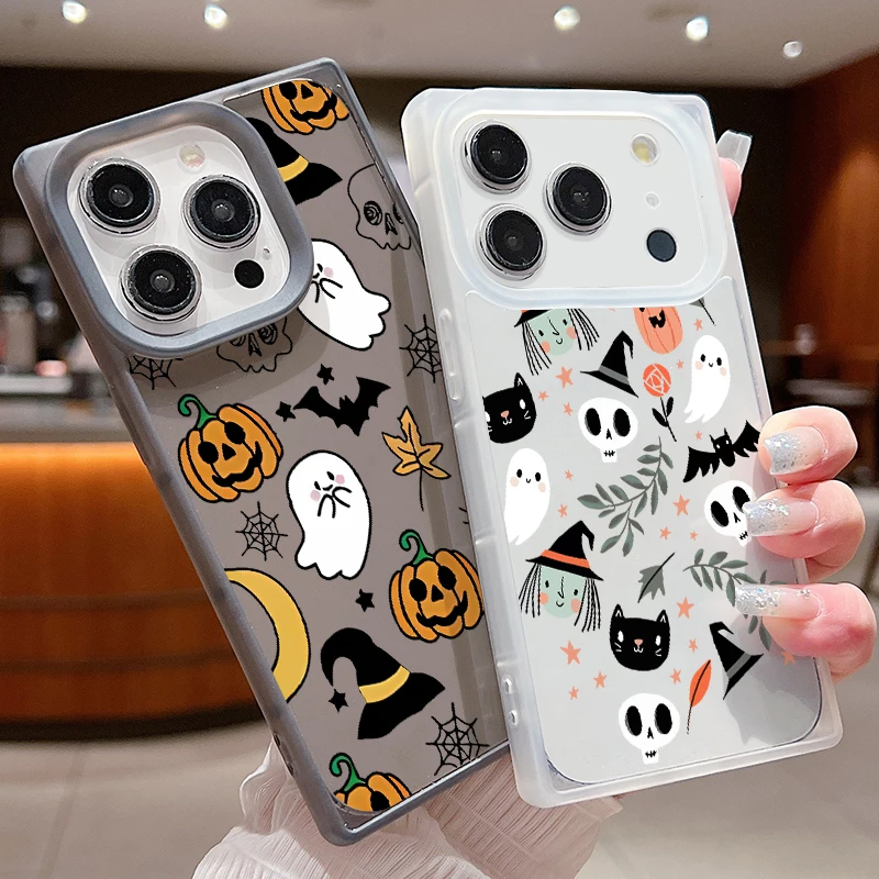 الكرتون نمط جراب هاتف آيفون 17 12 13 14 15 16 برو ماكس 16 زائد الهواء 11 مستطيلة شفافة لينة غطاء مقاوم للصدمات من البولي يوريثان #3