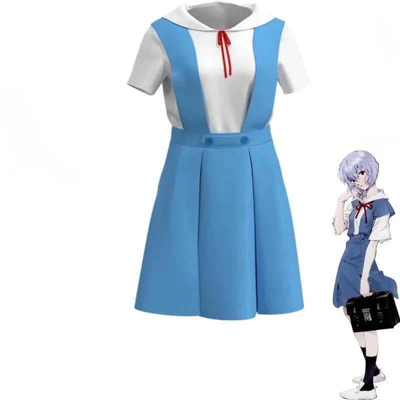 2025 New Ayanami Rei Cosplay--sos-Coasts Eve Costumes Sweet Dress Women Uniform Asuka Cos Clothing Anime C☆☆☆aa