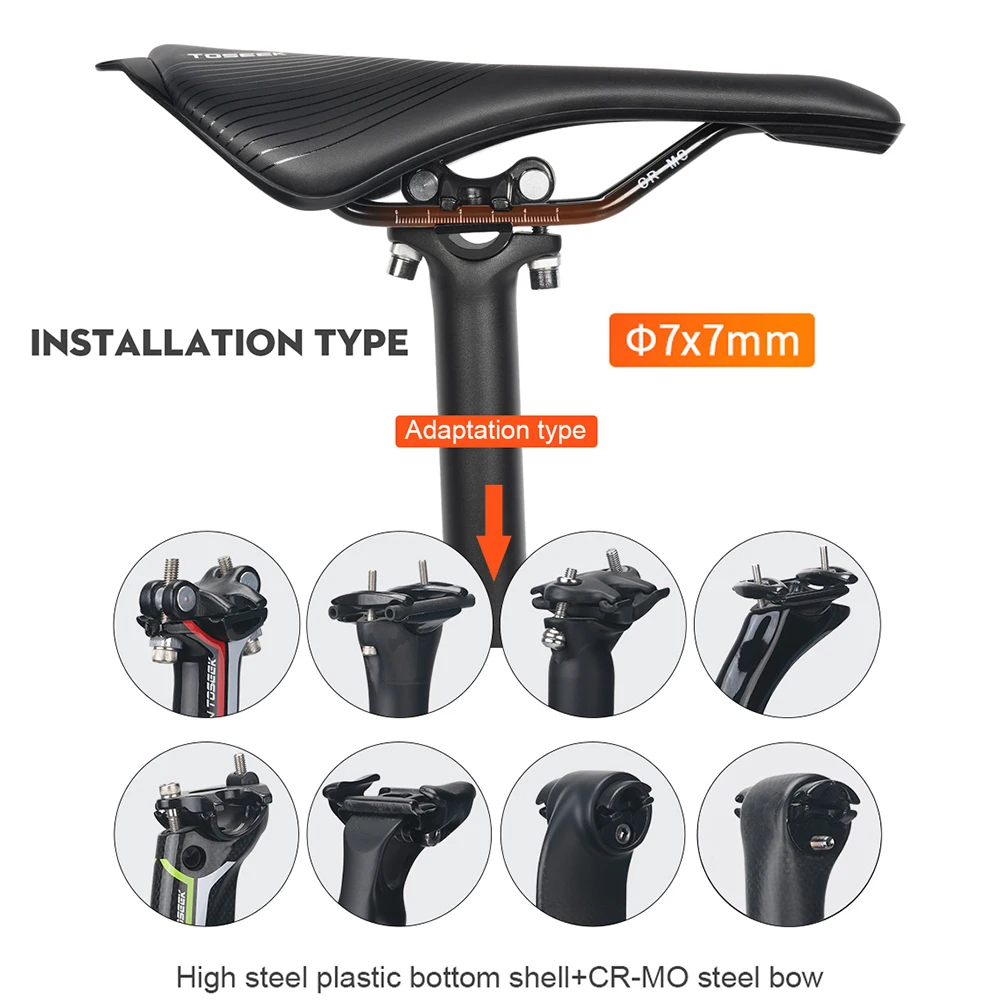 TOSEEK TS238 Mtb Saddle Bike Seat Cushion Breathable EVA Material Mountain Bike Bicycle Products Accessories for MTB Racing