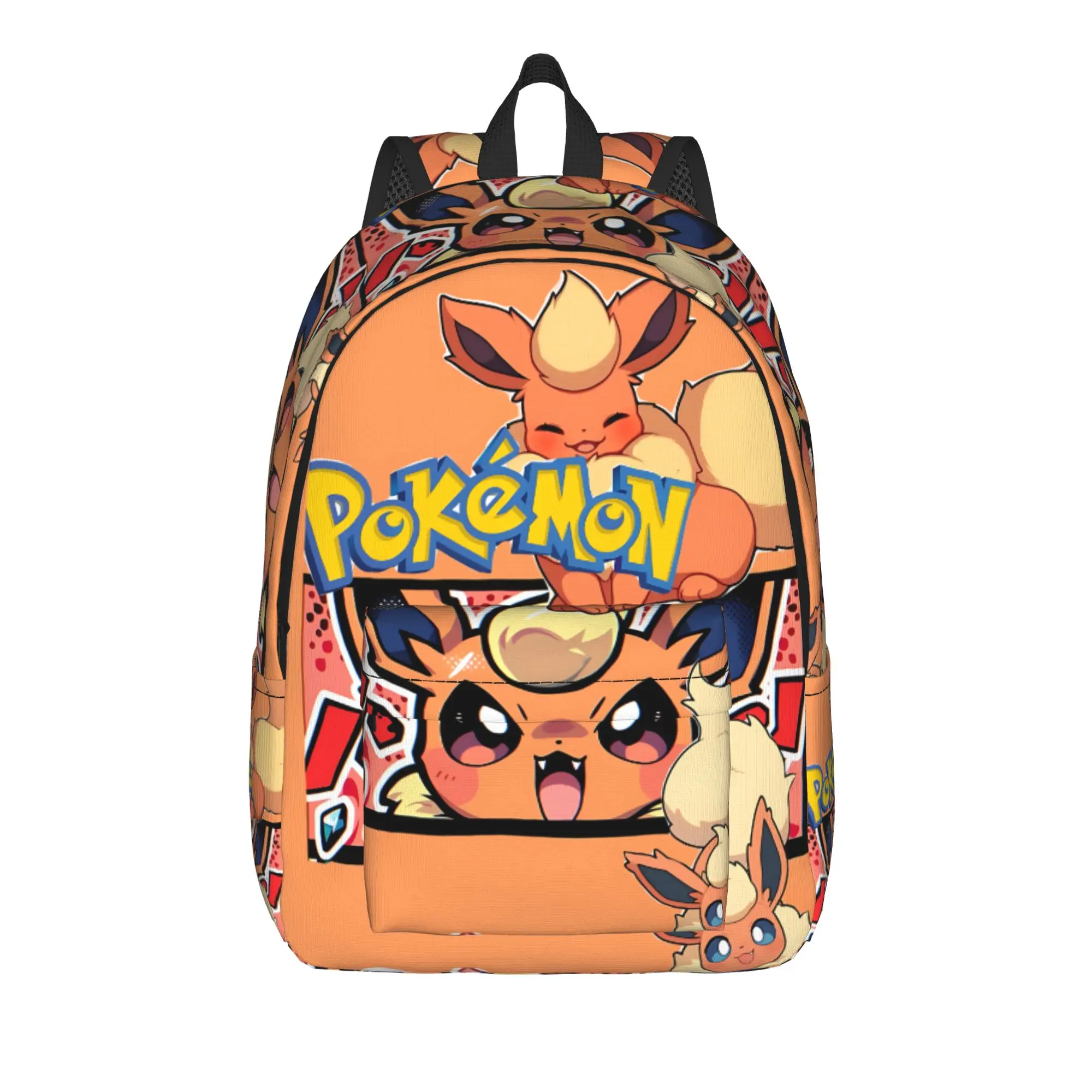 Fashion Pokemon Theme Backpack  Mochilas Good Quality For School Retro Washable Rucksack