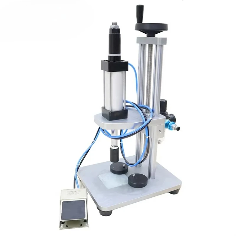 Yetu bottle inner cap perfume, sleeve ring crimping and capping machine, semi-automatic bottle stopper capping machine