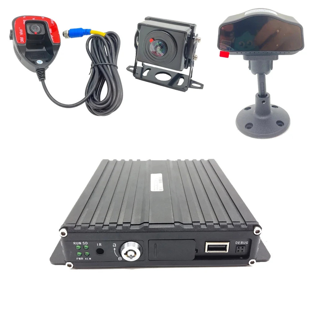 2026 AI 4-Channel 1080P Car Black Box With 1-Year Warranty Adas DSM BSD Blind Spot Reminder Mobile Video Recorder Black Color