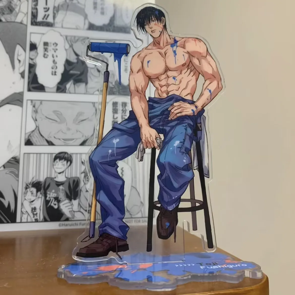 "Jujutsu Kaisen" 및 "Fukuroku Kei" 손으로 그린 ​​아크릴 자체 인쇄 지원 주변기기 데스크탑 아크릴 디스플레이 선물