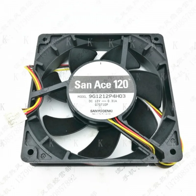 

C 1pcs for Sanyo 9G1212P4H03 12V 0.31A 12cm 12025 4-wire PWM chassis cooling fan