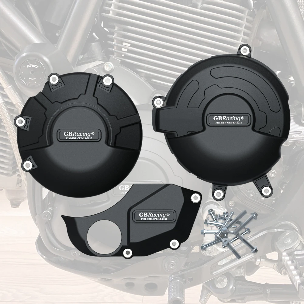 

For Ducati Scrambler 800 2019-2022 & Scrambler 1100 2018-2022 GBRacing Engine Cover Protection Motorcycle Case Accessories