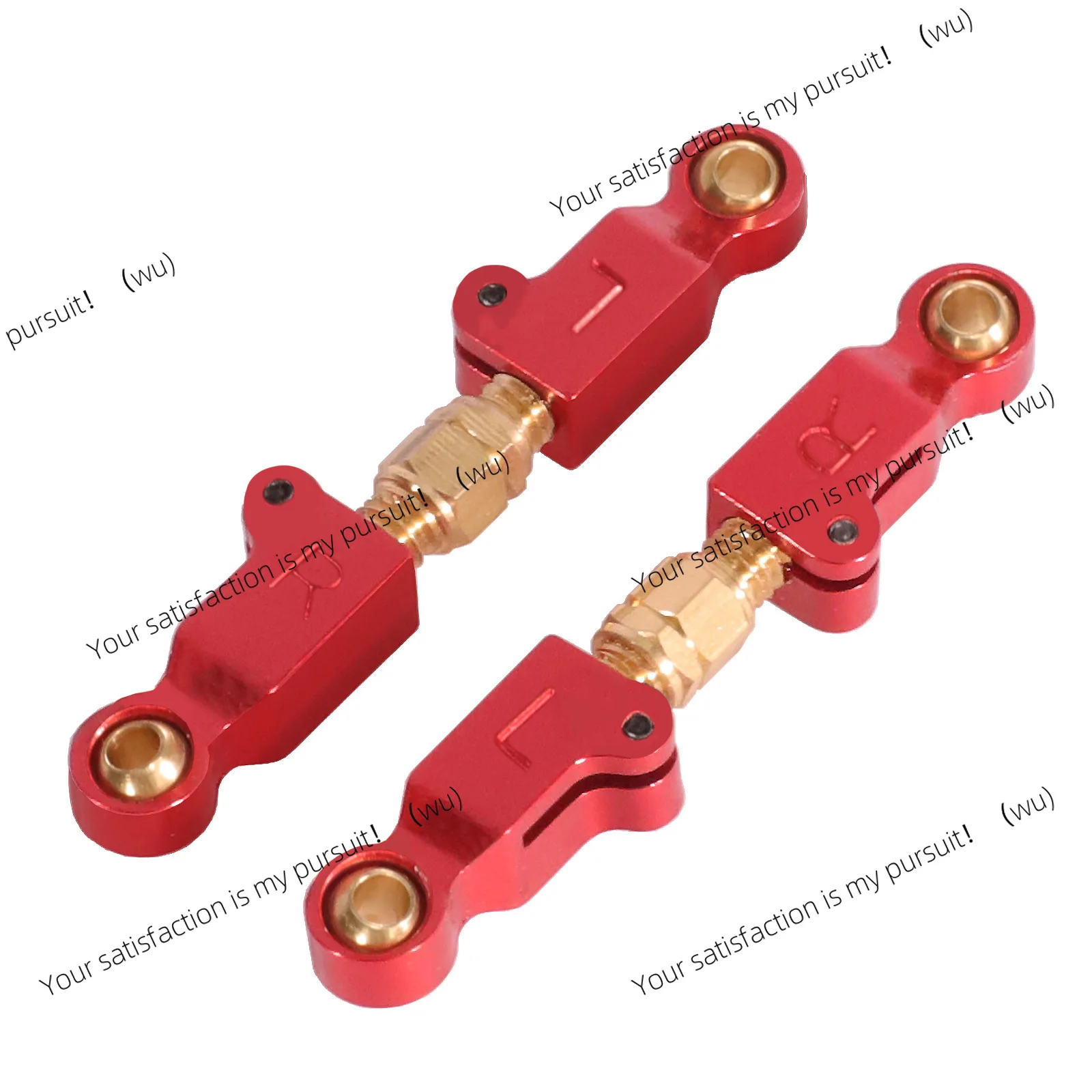 For MJX HYPER GO 14209 14210 2Pcs 1:14 RC Linkages Adjustable Servo Link Pull Rods Metal RC Car Suspensions Components