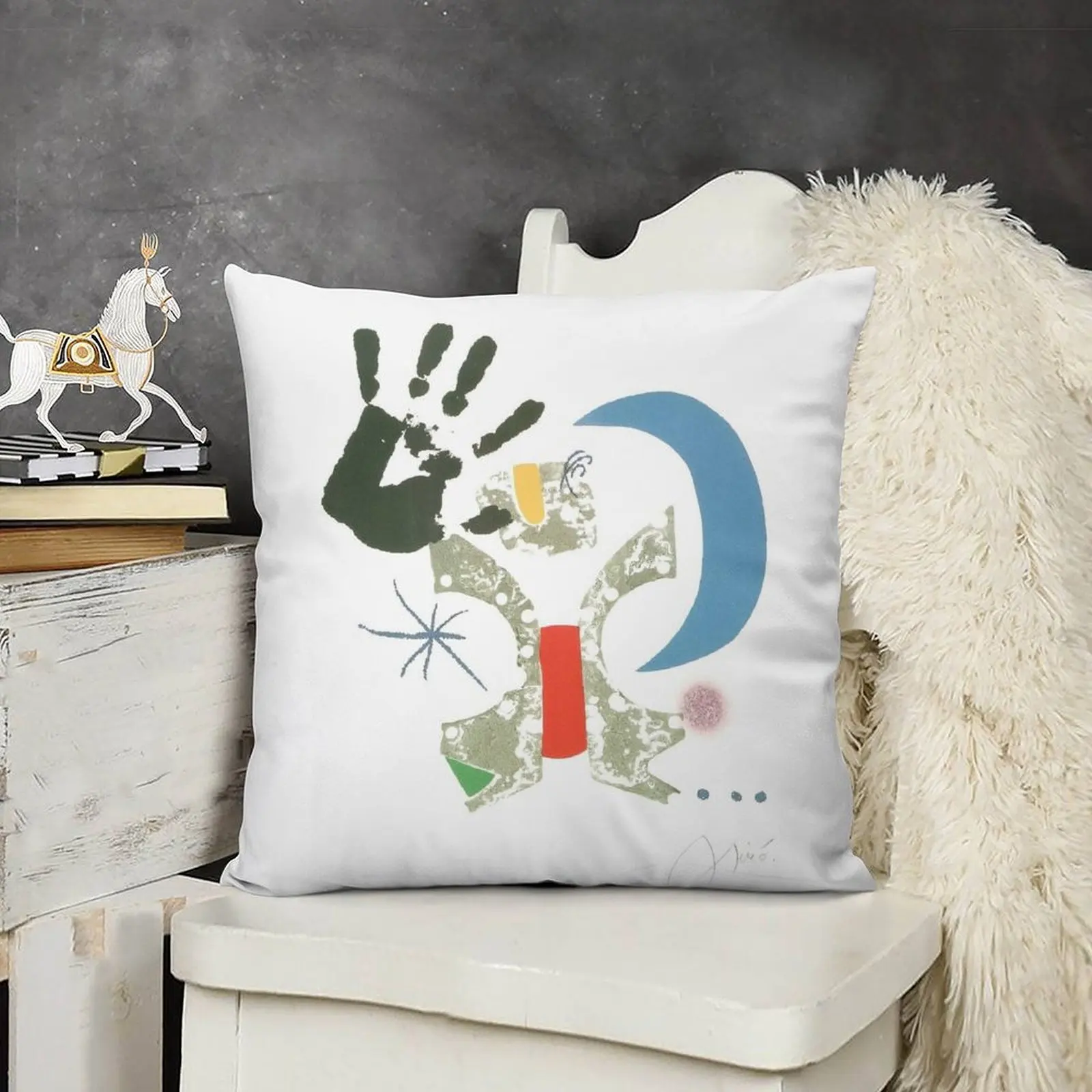 

Joan Miro Poster Throw Pillow ornamental pillows for living room christmas pillow case pillow