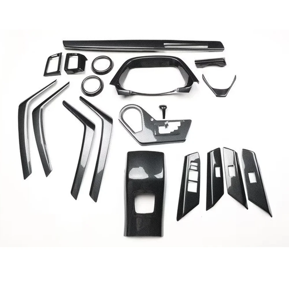 For Toyota RAV4 2013-2019 Right Hand Drive Car Window Lift Switch Cover Gear Shift Abs Stickers Instrument Air Vent Styling