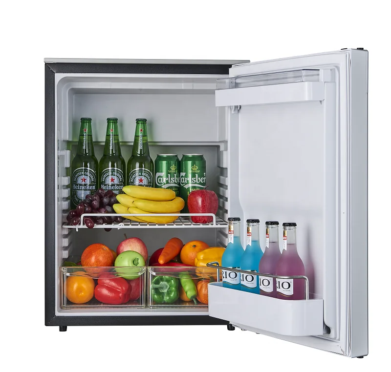 80L Yacht Refrigerator 12V/24V Protection Against Corrosion Cover Fridge Freezer Compressor Sliver