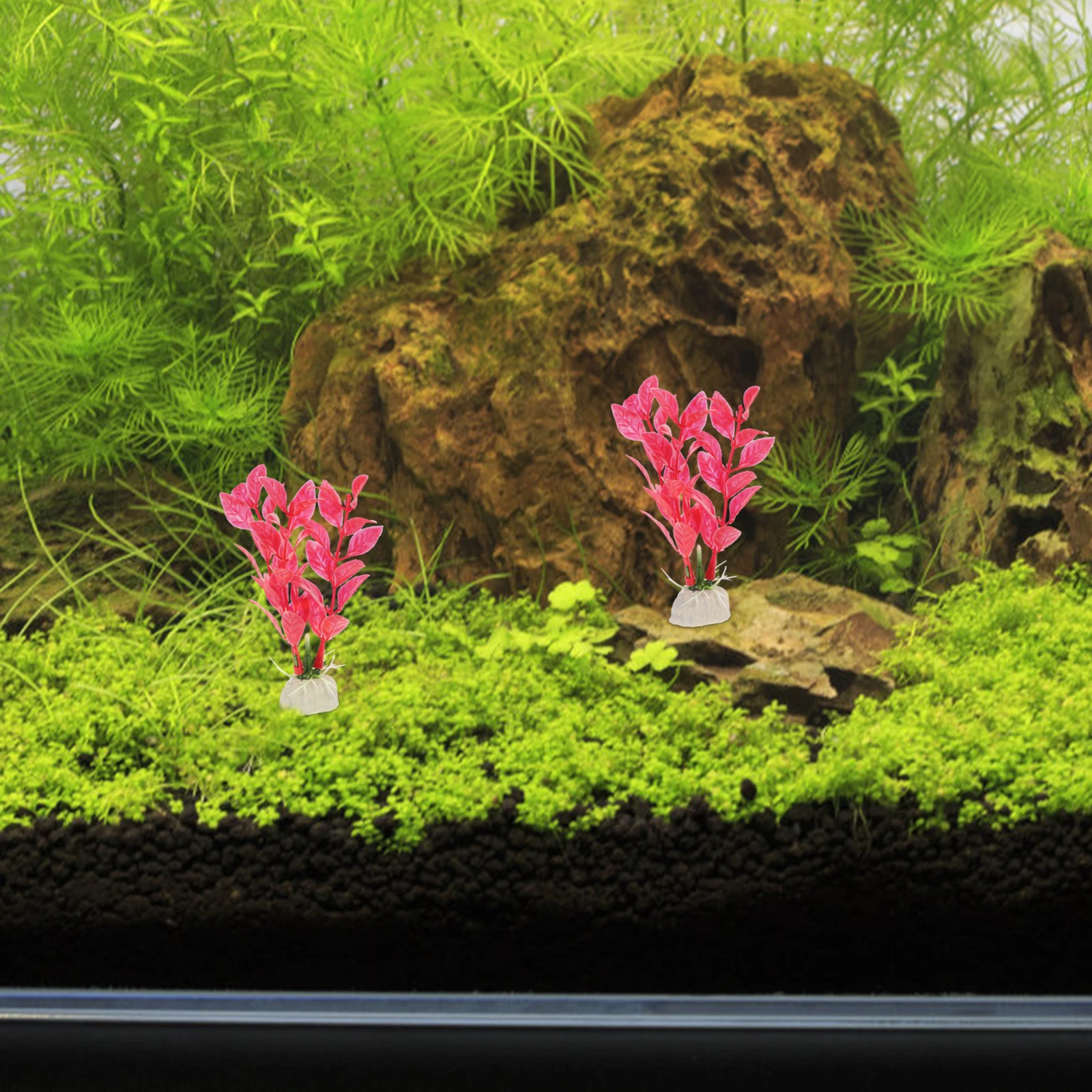 

10pcs Artificial Aquatic Plants Plastic Fish Tank Decoration Aquarium Accessories Plants Longtime No Fade Small