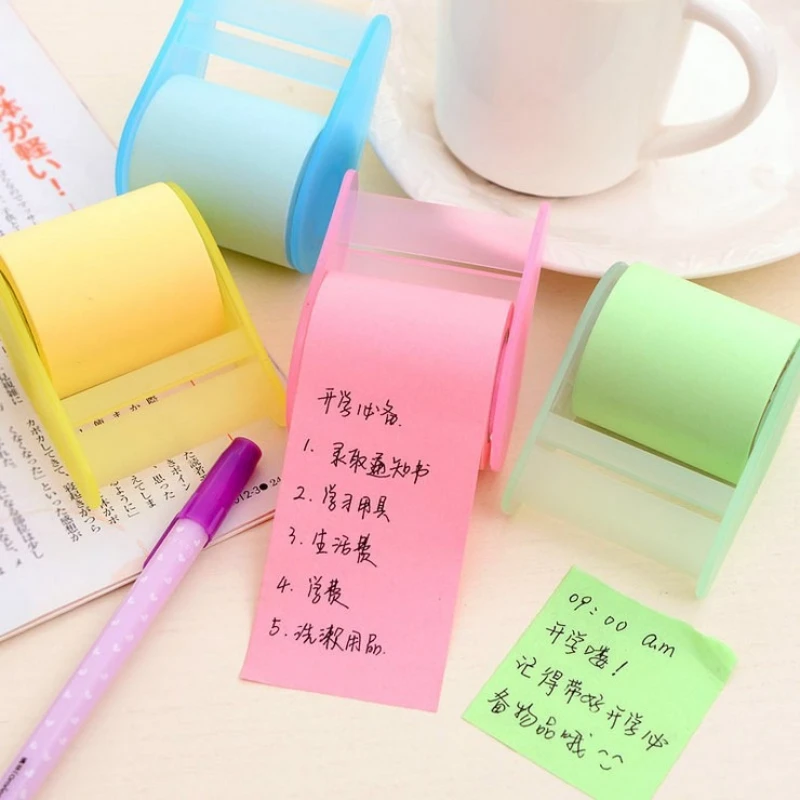 JIANWU Creative Roller Sticky Gift Notes Korea  Posted Simple Memo Message Paper Diary Notepad Office Accessories Stationery