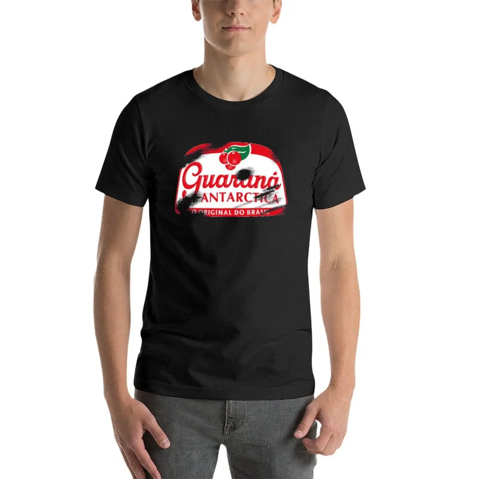 Scratched Guaraná Antarctica T-Shirt street wear boys animal print anime clothes Men's clothing image 4