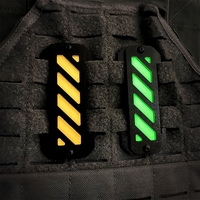New Tactical Molle Luminous Mark Vertical Molle Accessories Plastic Noctilucent Backpack Gear Compatible Outdoor Tools EDC
