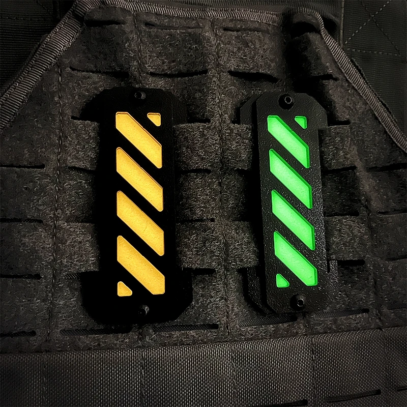 New Tactical Molle Luminous Mark Vertical Molle Accessories Plastic Noctilucent Backpack Gear Compatible Outdoor Tools EDC