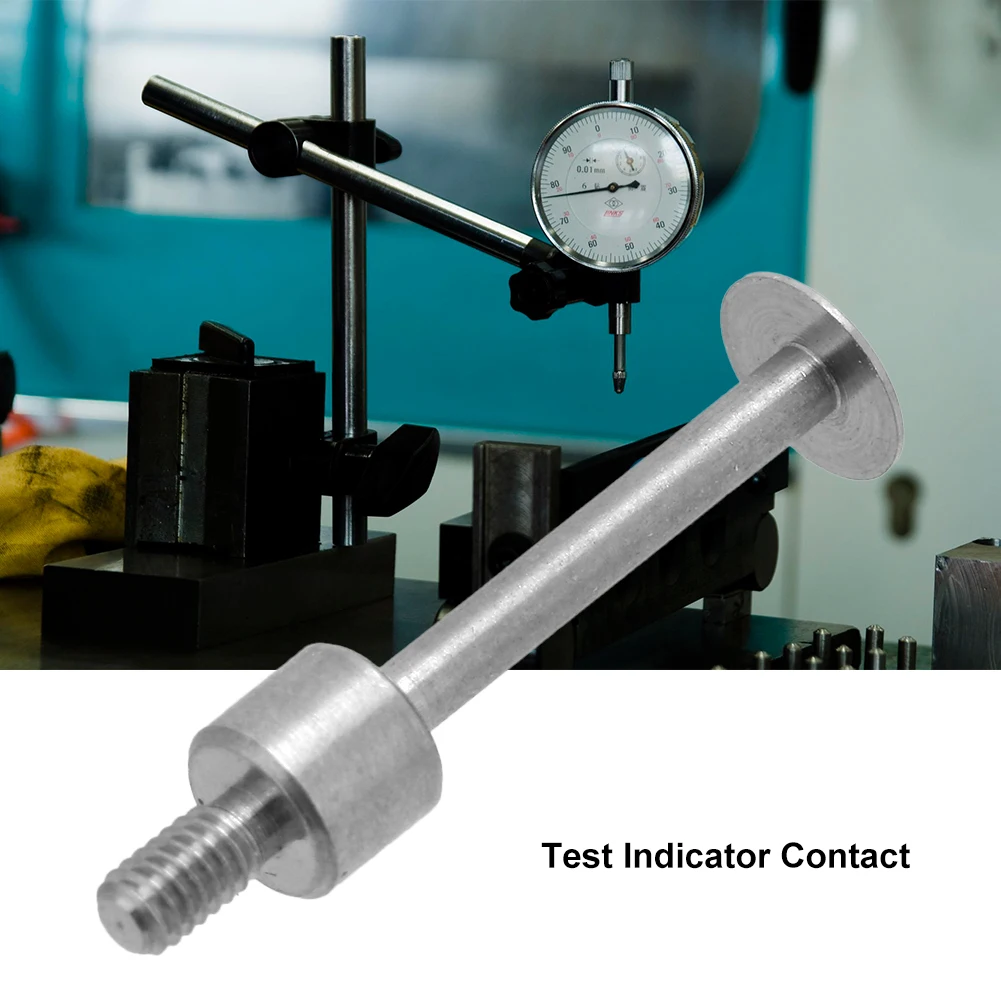 T Shape M2.5 Thread High Speed Steel  Indicator Probe Flat Contact Points For Dial Flat Head Test Indicator Probe