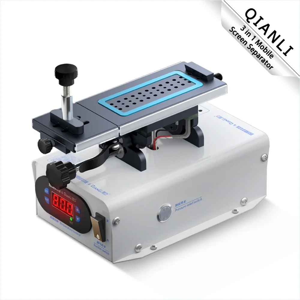 

3 In 1 Mobile Screen Separator QIANLI 360° Rotating LCD Screen Separation Machine for Straight Curved Screen Dismantling