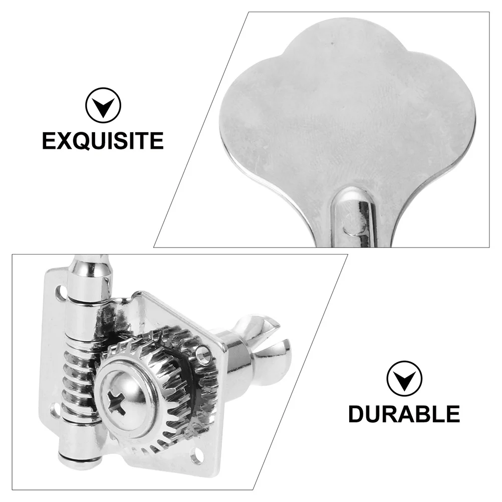 

1Set Metal Bass Tuning Pegs Durable Machine Head for Electric Bass Guitar String Processor Long Lasting Practical