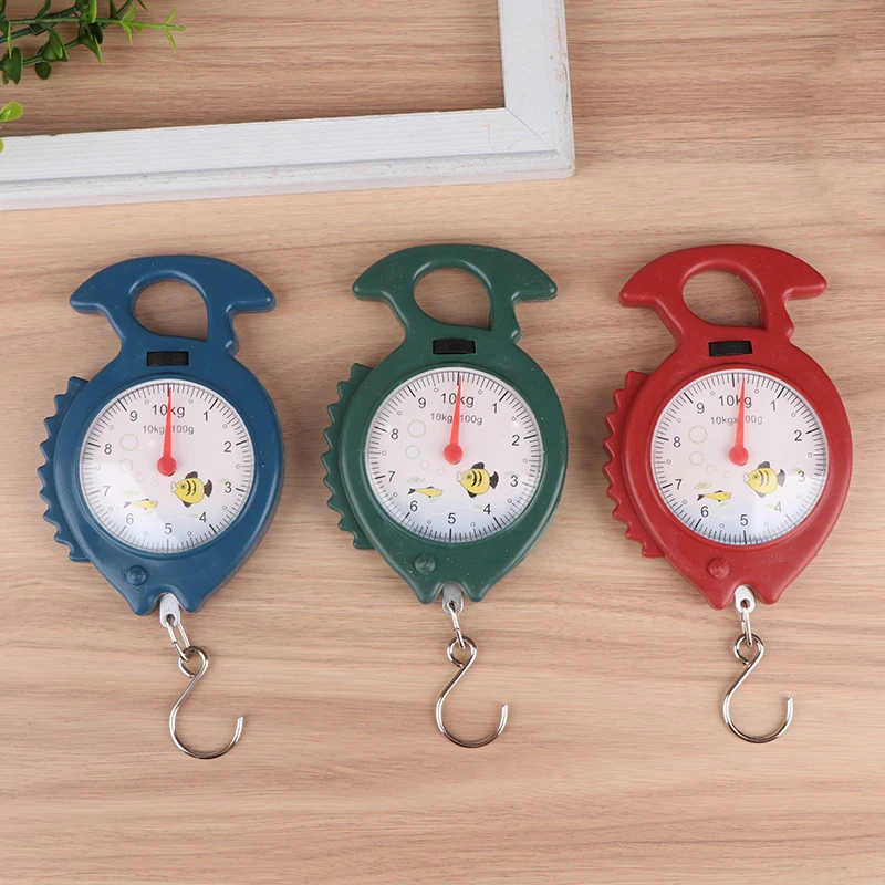 Portable Fish Shape Hanging 10kg Hanging Scale Digital Scale Fishing Weights Pocket Scale Travel Weighting Luggage Scales