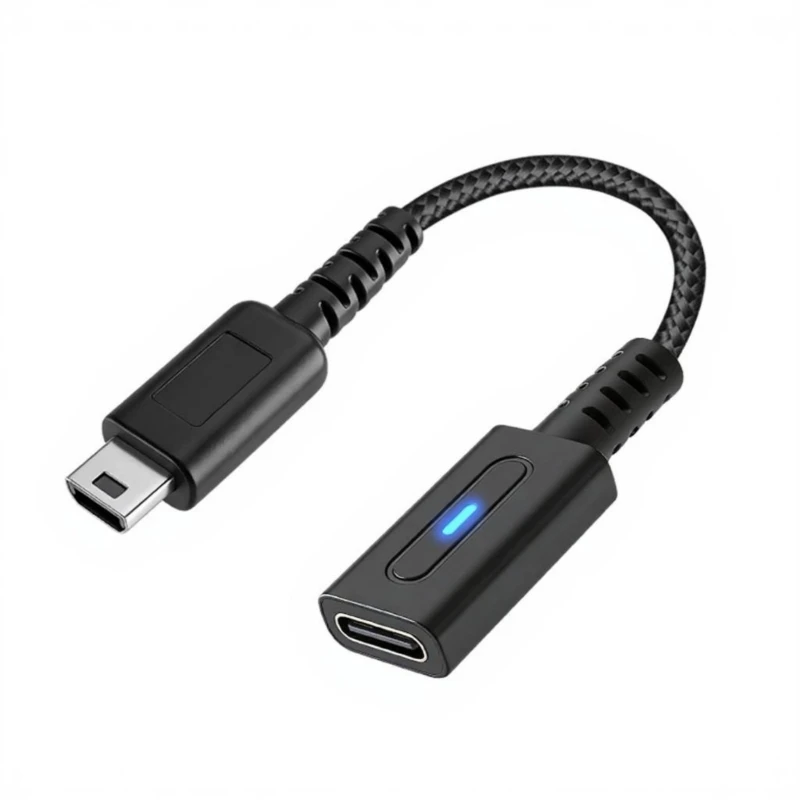  Game Console Power Wire with Blue LED Light Suitable for Portable Gaming Devices
