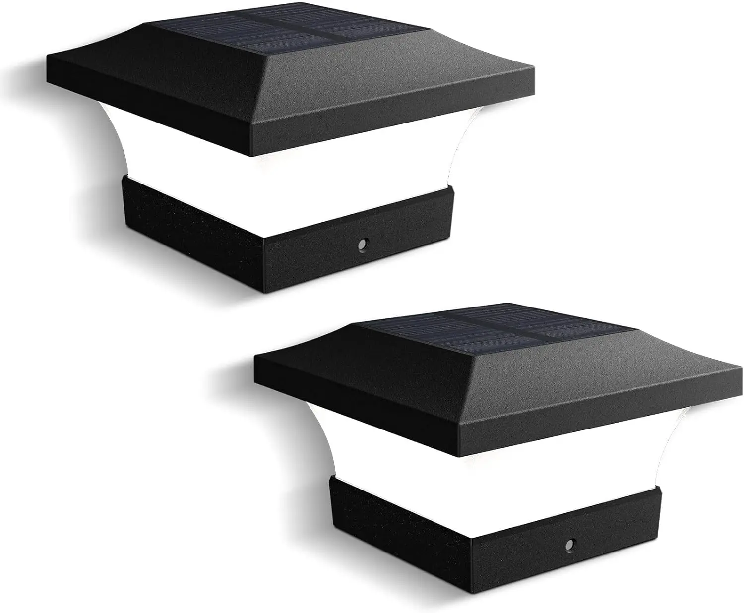 

Водонепроницаемый уличный солнечный фонарь для деревянного столба 4X4, холодное белое светодиодное освещение 6000K для террасы, украшения патио и сада