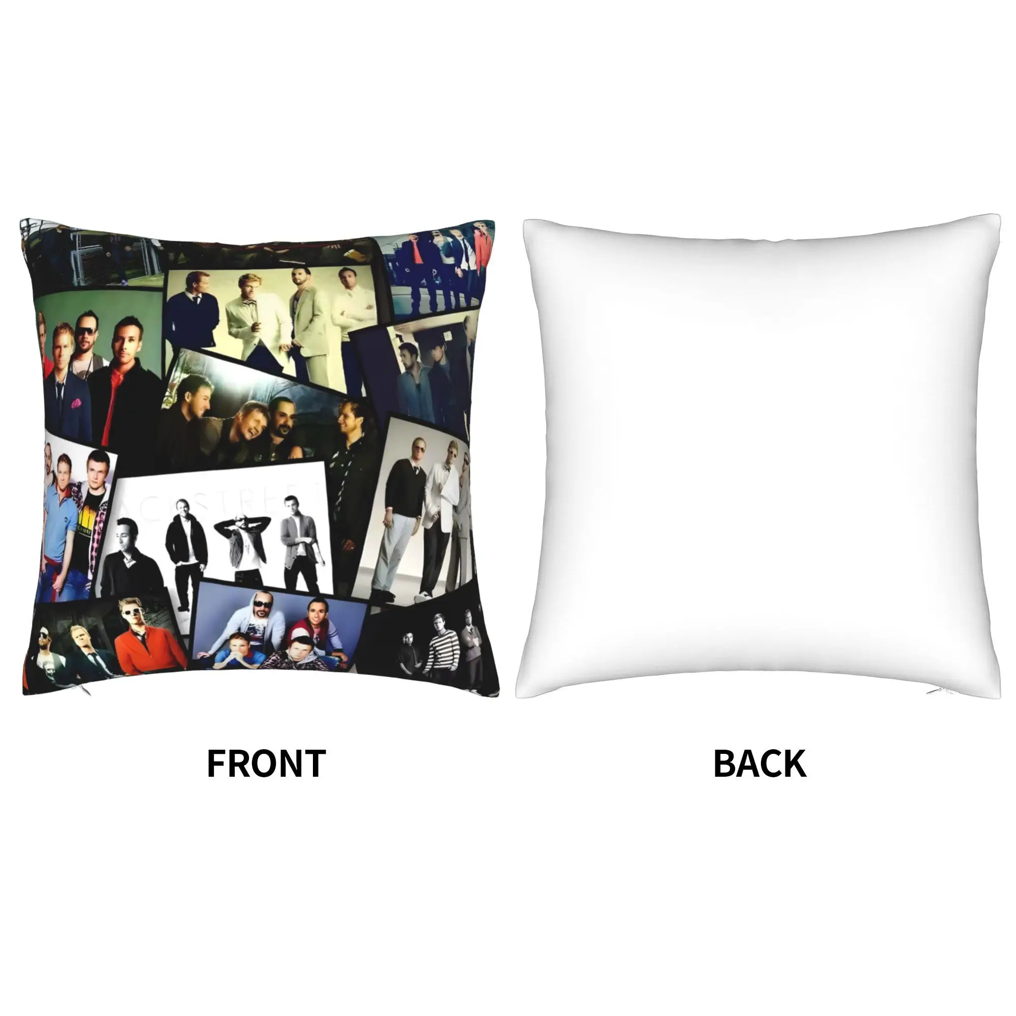 Customize Backstreet B-OYS Artistic Single Sided Printed Cushion Cover to Add Personality to Your Living or Bedroom Decor,