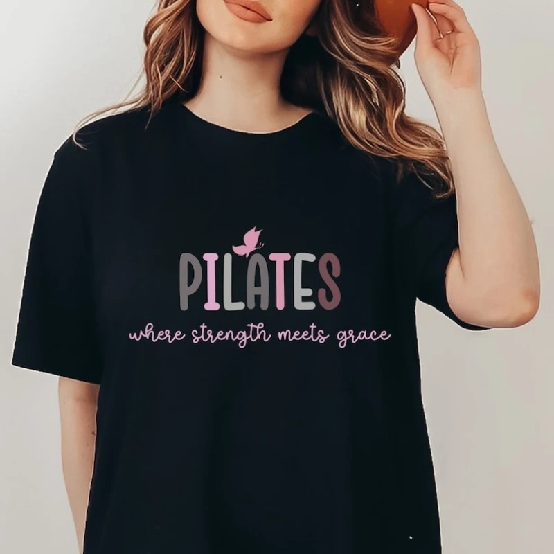 Aesthetic Pilates Motivation Sweatshirt For Yoga Lover Pilates Life Yoga Lovers Plates Teacher Ladies Gifts exercise T-shirt