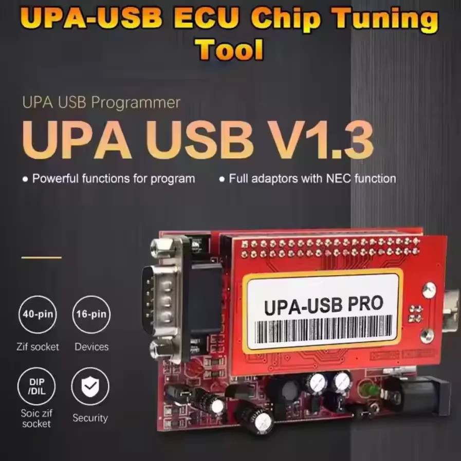 

Зарубежный оригинальный USB-программатор UPA V1.3 с полными адаптерами Основный блок UPA-USB 1.3 UPA USB V1.3 ECU Chip Tuning OBD2 Tool