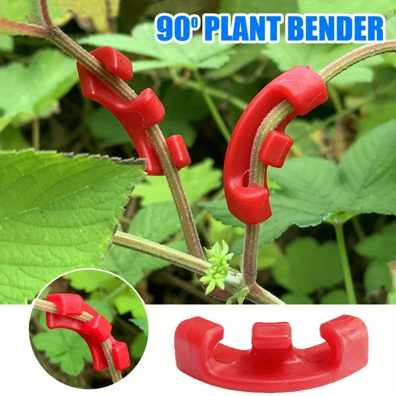 50pcs Plant Bending Clips, 90-Degree Adjustable Plastic Branch Benders, Growth Manipulation Training Clamps for Plant Stems