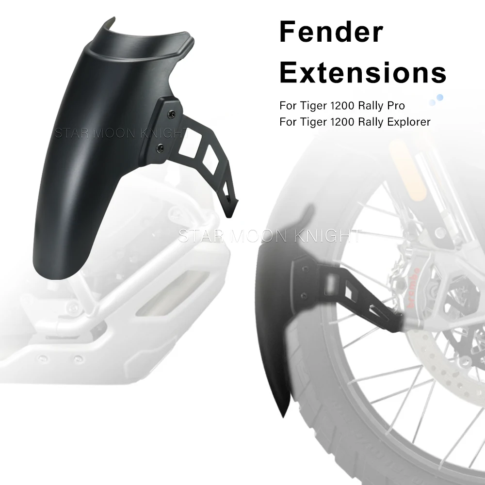Front Fender Extensions Fender Extender For Tiger 1200 Rally Pro Tiger 1200 Rally Explore 2022- Motorcycle Splash Cover