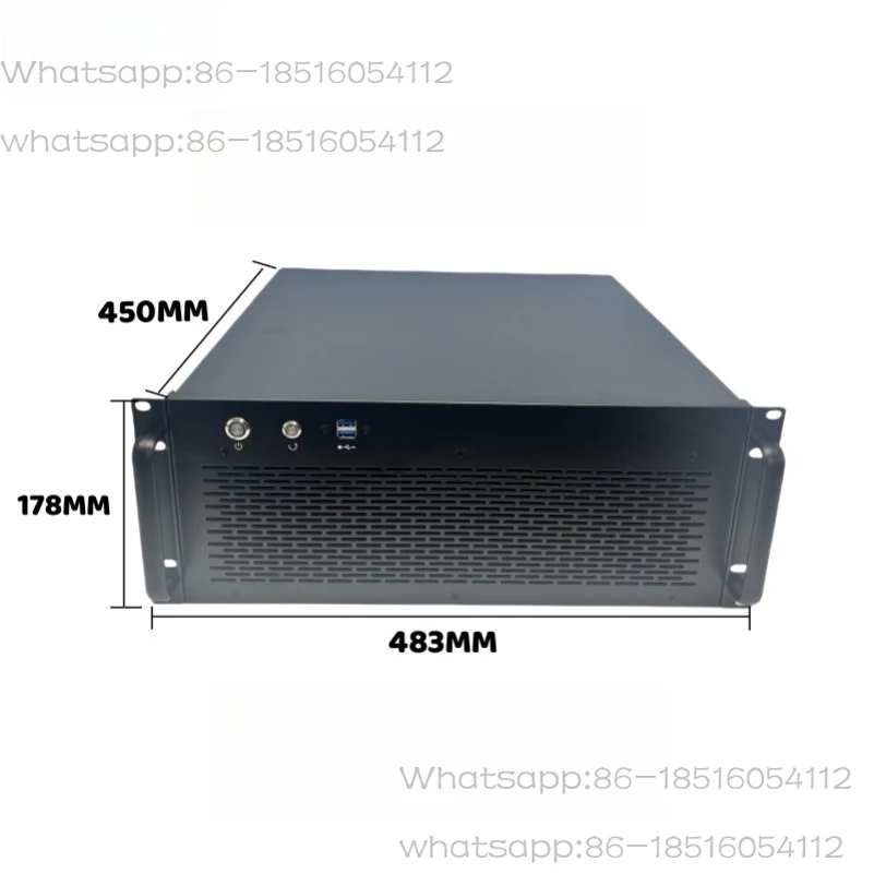4U Server Chassis Eatx Main Board 4090 Graphics Card Radiator 360 Water Cooling Row 8 Slots ATX Power Supply USB3.0