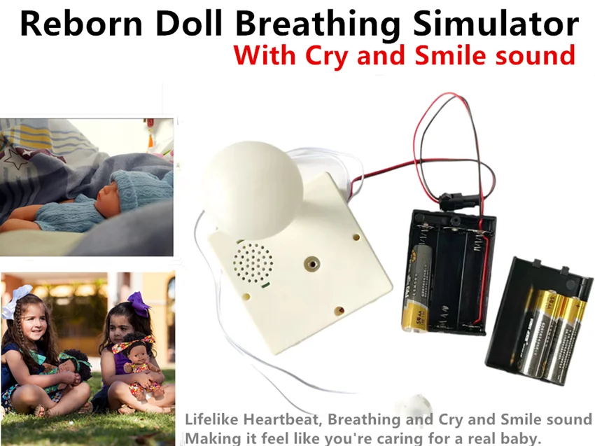 Breathing Simulator for Reborn Doll  Baby Plush Doll  Kids Soothing Baby Sleeping Companion Gift Toy Accessories