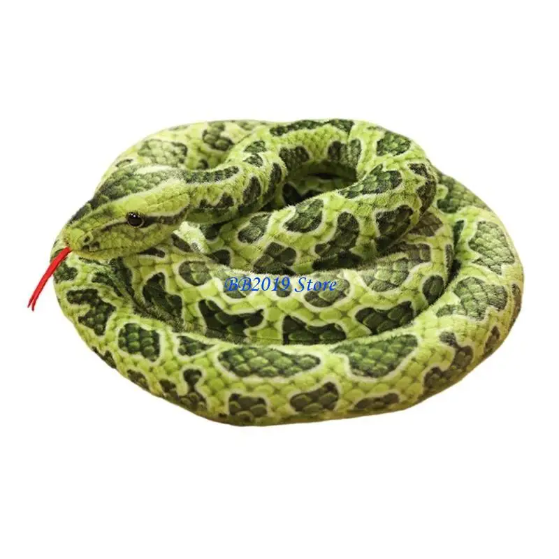 Q0KB Oversized Snake Pranks Toy Fun Stuffed Animals Toy for Adult Halloween Surprise