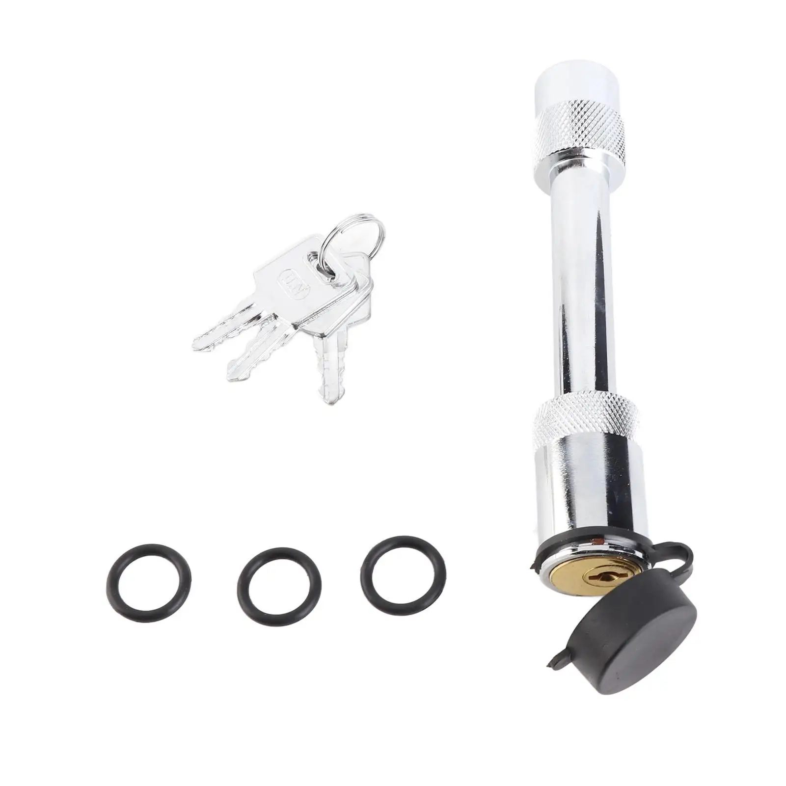 وصلة مقطورة قفل استقبال 5/8 بوصة دبوس سحب الفولاذ المقاوم للصدأ الحديد نمط قفل وصلة دبوس مع 3 مفاتيح