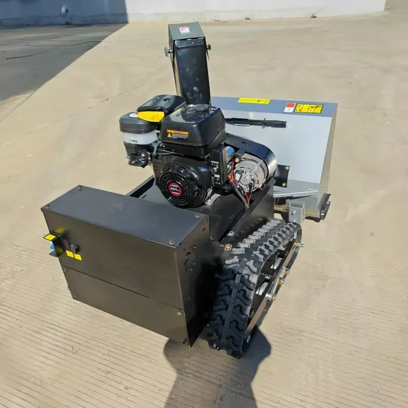 WIGON Construction Remote-Controlled Tracked Snow Sweeper & Thrower Customizable Color Snow Sweeper