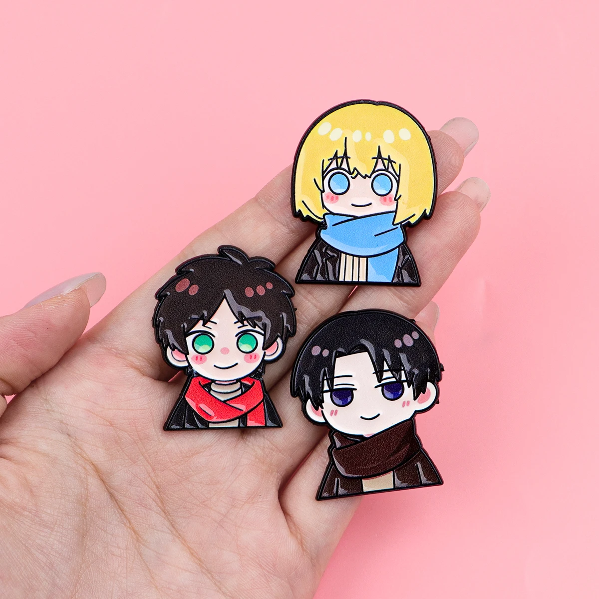 Cute Boys Enamel Pin Cartoon Anime Brooches For Women Men Lapel Pin Backpack Bags Badges Party Gifts Clothing Accessories