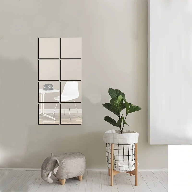 Exquisite 2pcs 35cm 2mm Acrylic Mirror Stick Tray Multi-use Vanity Organizer Dorm Rental Home Practical Essential Decor Gift