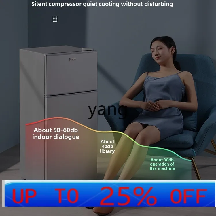 

CX office household refrigeration and freezing dual-purpose integrated mini double door small refrigerator