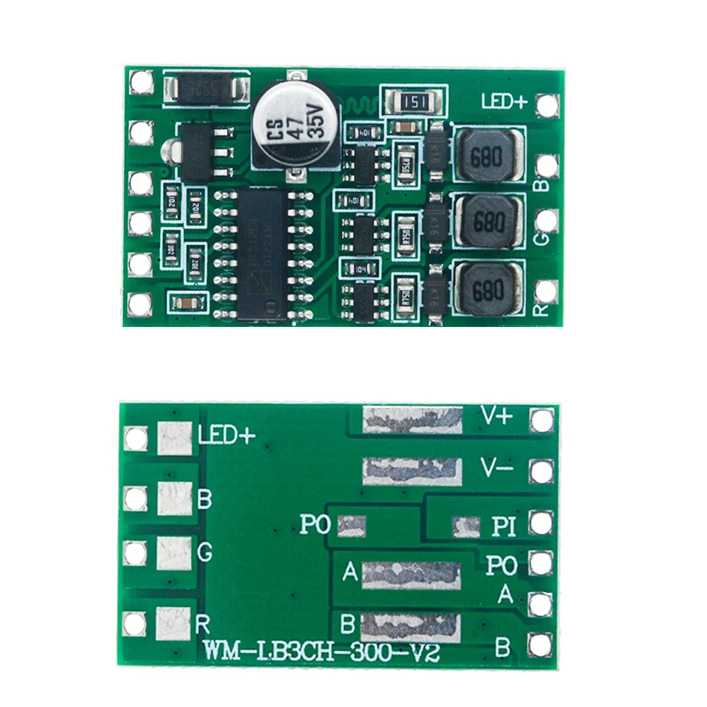 A75Q-DMX512 RGB LED Driver Module 3-Channel Full-Color Drive Board 300Ma Constant Current