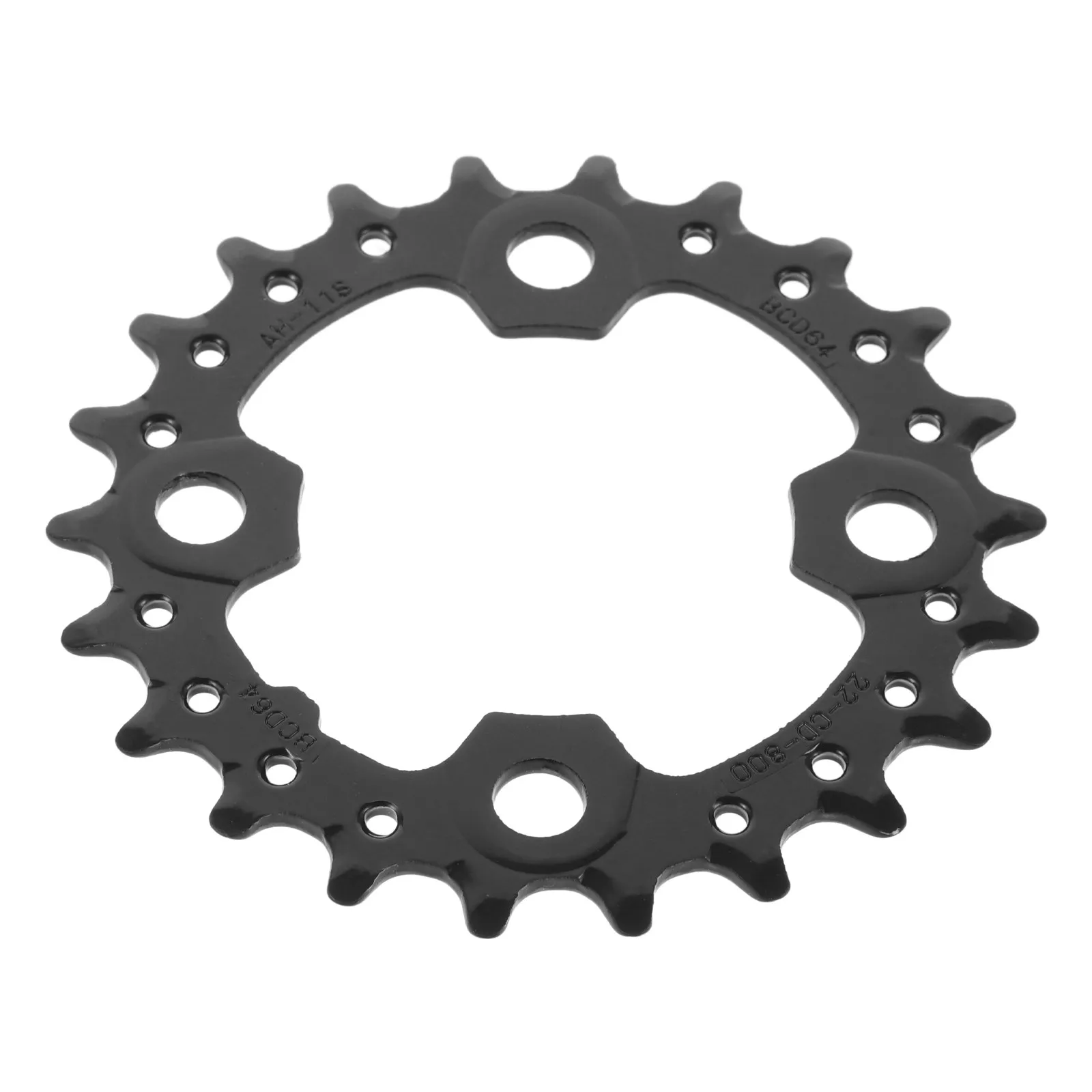 

22T Bicycle Chainring for Mountain Bike Replacement Strong Chainring Disc Fine Tooth Design Smooth Shifting Reliable Durability
