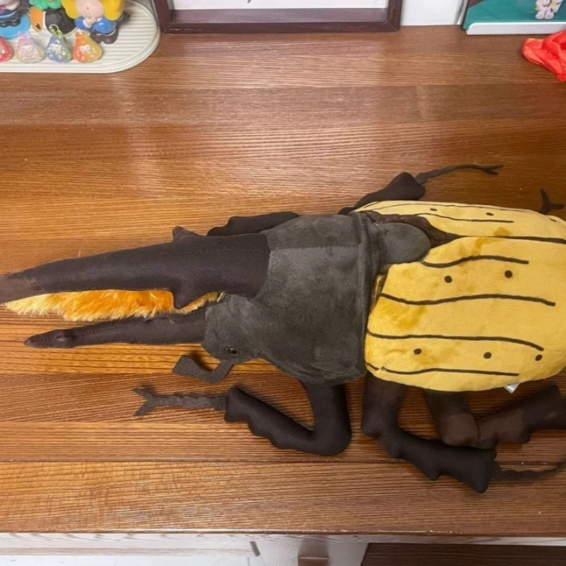 

Очаровательная плюшевая игрушка — жук Геркулес — милый и реалистичный гигантский мягкий жук, уникальный подарок и друг из серии насекомых для детей