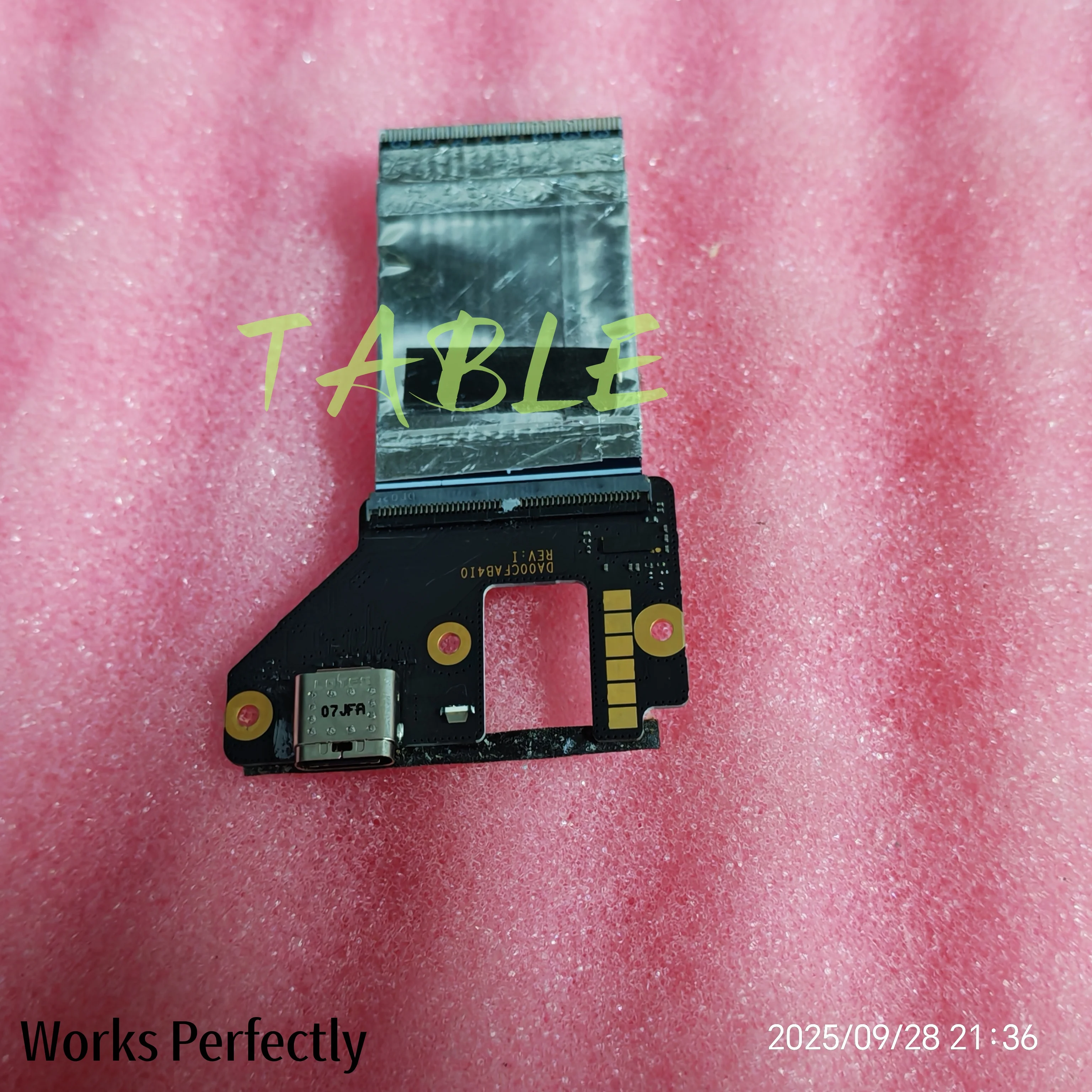 DA00CFAB4I0 ORIGINAL FOR GOOGLE PIXELBOOK GO G021A TYPE C USB BOARD CHARGING PORT and cable