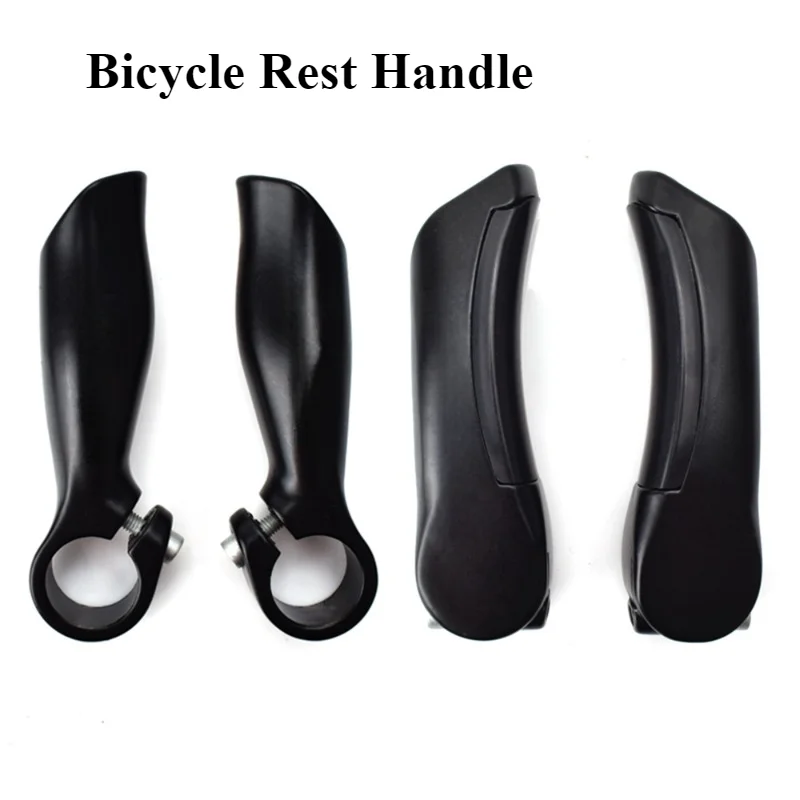 Lightweight Bicycle Vice Handle Aluminum Alloy Horn Horned Rest Handle Mountain Bike Grip Handle Bicycle\'s Riding Accessories