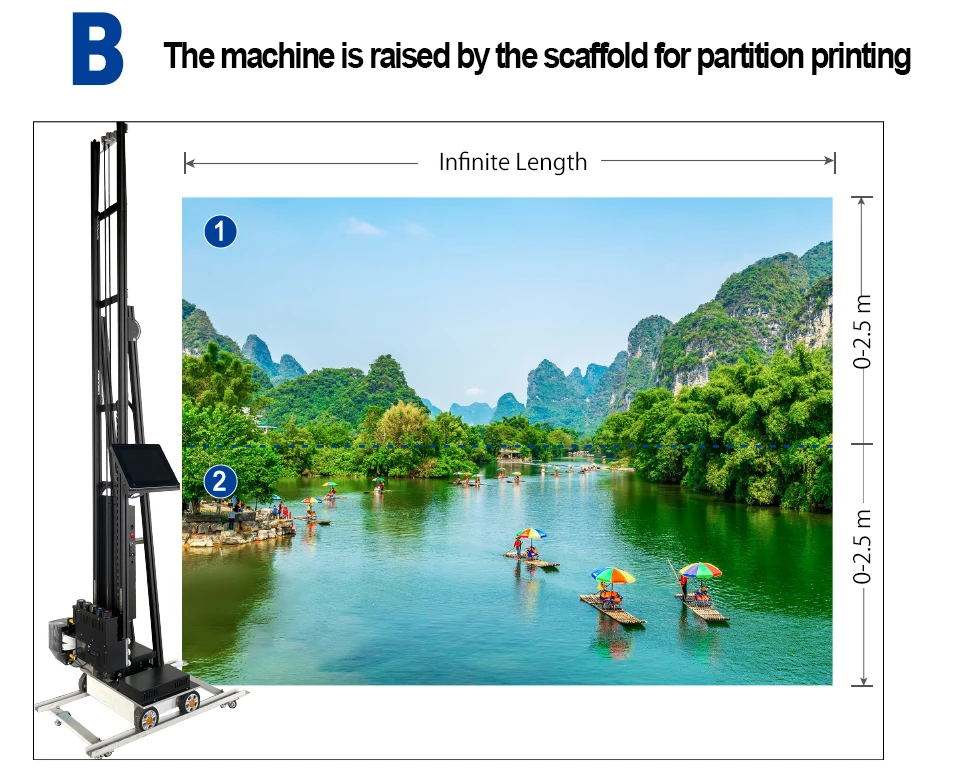 

Worldwide Hotsale Smart Digital 3D Texture Printer - Wireless Control & 8-Channel Color System - Ideal for Hotels/Offices/Retail