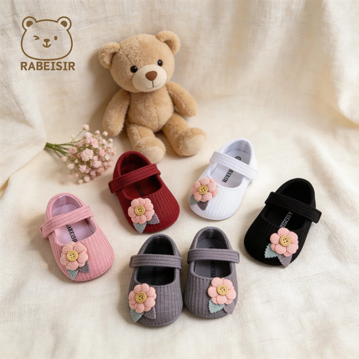 Baby Step Shoes Baby's First Pair of Toddler Shoes Baby Shoes Breathable Non-slip Girls Fashion Shoes Princess Style