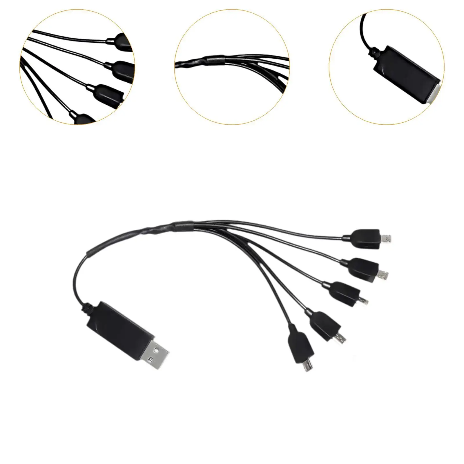 Drone Accessories Multi Battery USB Charger Cable Replacement Part for E88 E88PRO S89 E99 E525 DIY